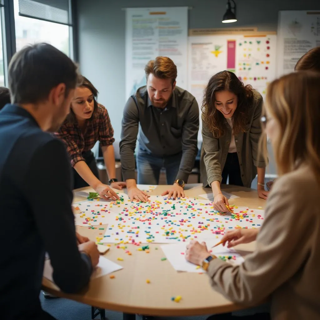 Equipo de ConsultoríaExitosa en un taller interactivo con clientes
