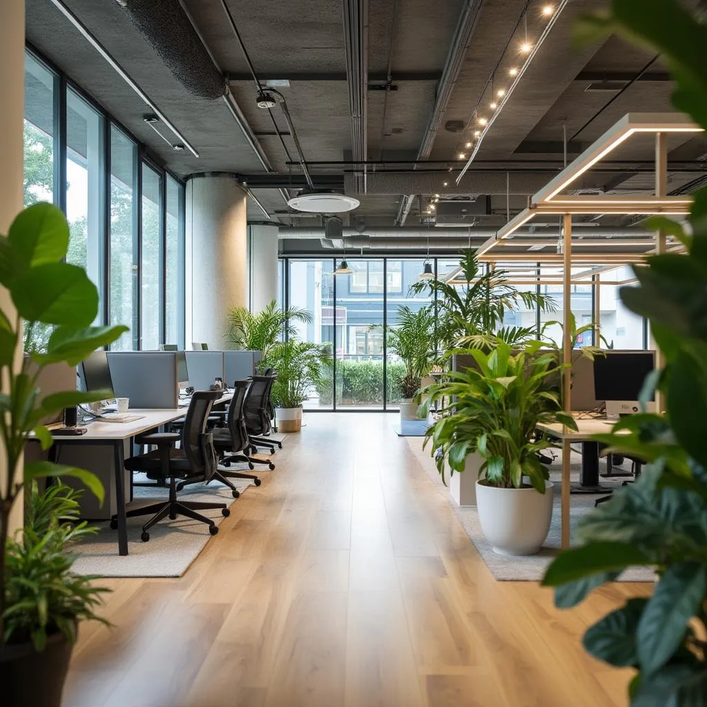 Espacio de trabajo moderno e inspirador en ConsultoríaExitosa